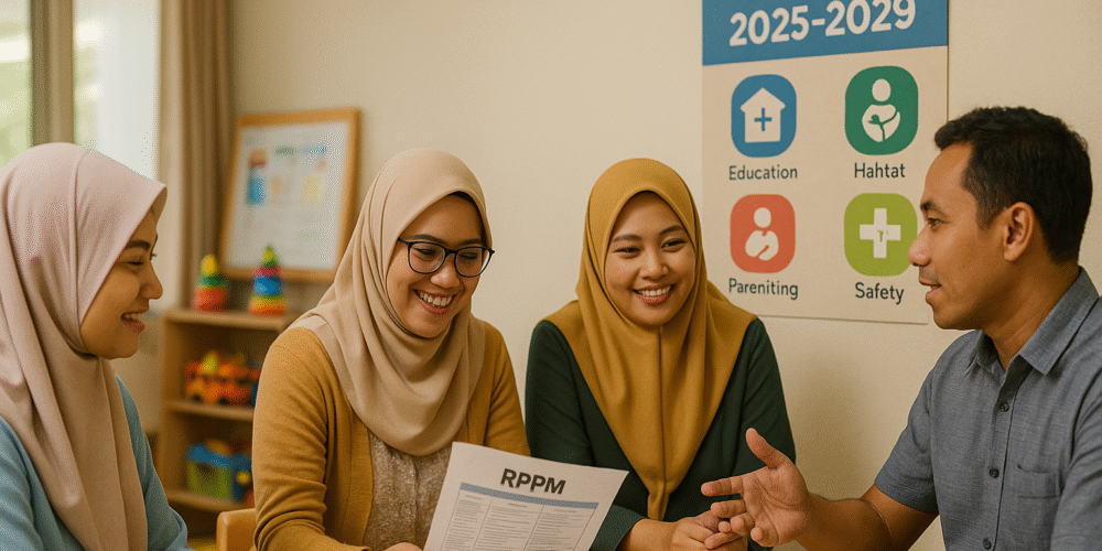 Kurikulum PAUD 2025 dan strategi PAUD HI 2025–2029 untuk sekolah inklusif, rapat guru PAUD meninjau RPPM