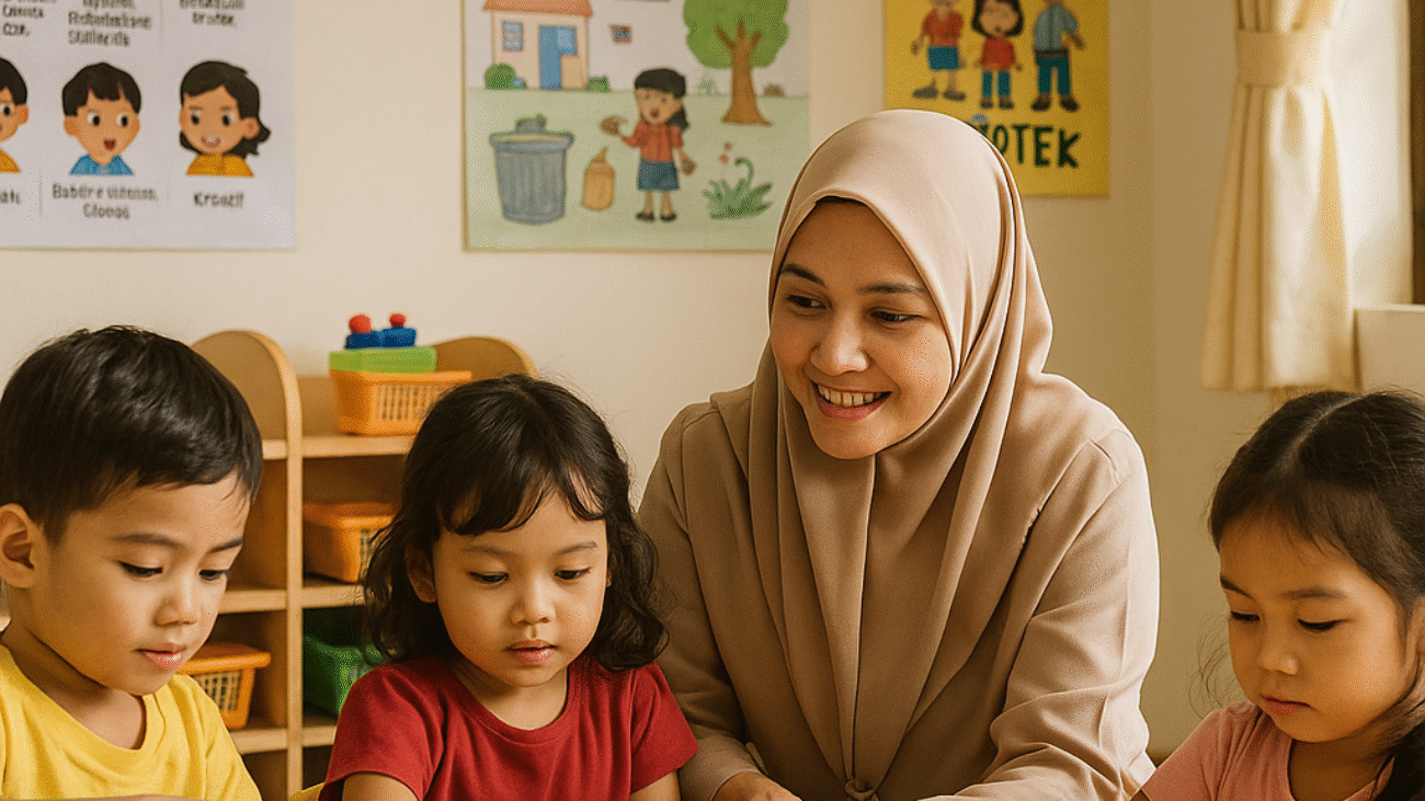 Perencanaan program PAUD adaptif dengan kegiatan bermain dan P5 di kelas Kurikulum Merdeka