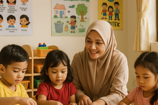 Perencanaan program PAUD adaptif dengan kegiatan bermain dan P5 di kelas Kurikulum Merdeka